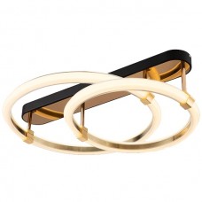 Φωτιστικό Οροφής LED 52W 3300lm 230V Θερμό Φως σε Μαύρο-Χρυσαφί 955FELIX3052